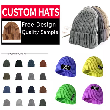 Knitted Beanie Winter Hats with Custom Logo.png