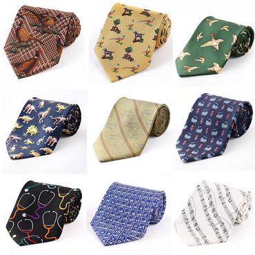 Silk Necktie Animals Printed Tie.png