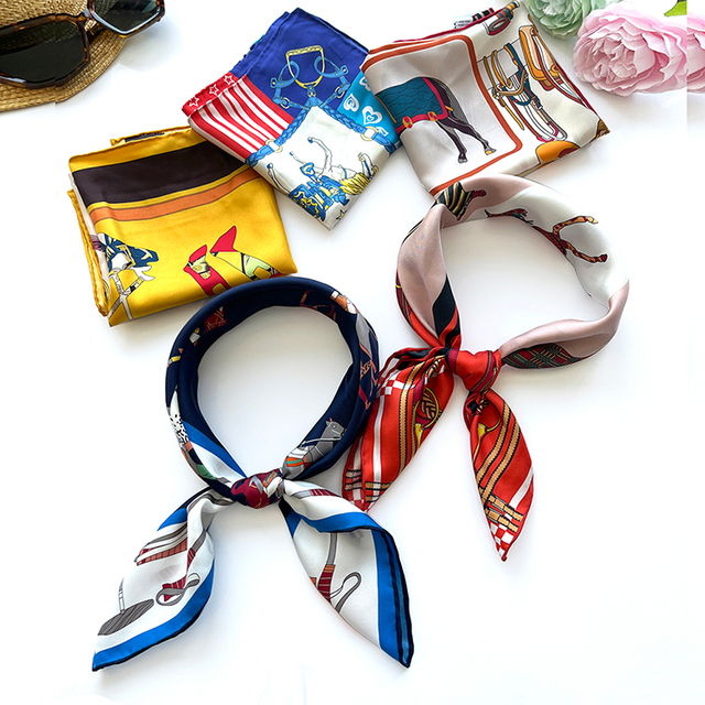 Long Women Silk Large Silk Scarf 