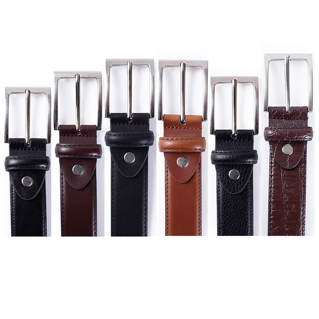 Genuine Leather Belts for Men Buckle Belts