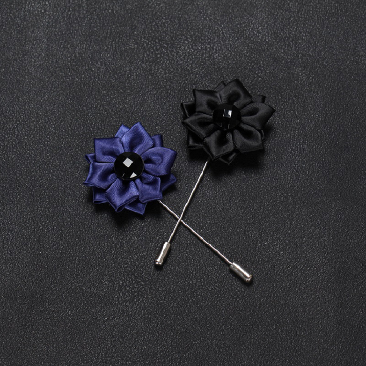 Mens Boutonniere for Suit Flower Stick Brooch