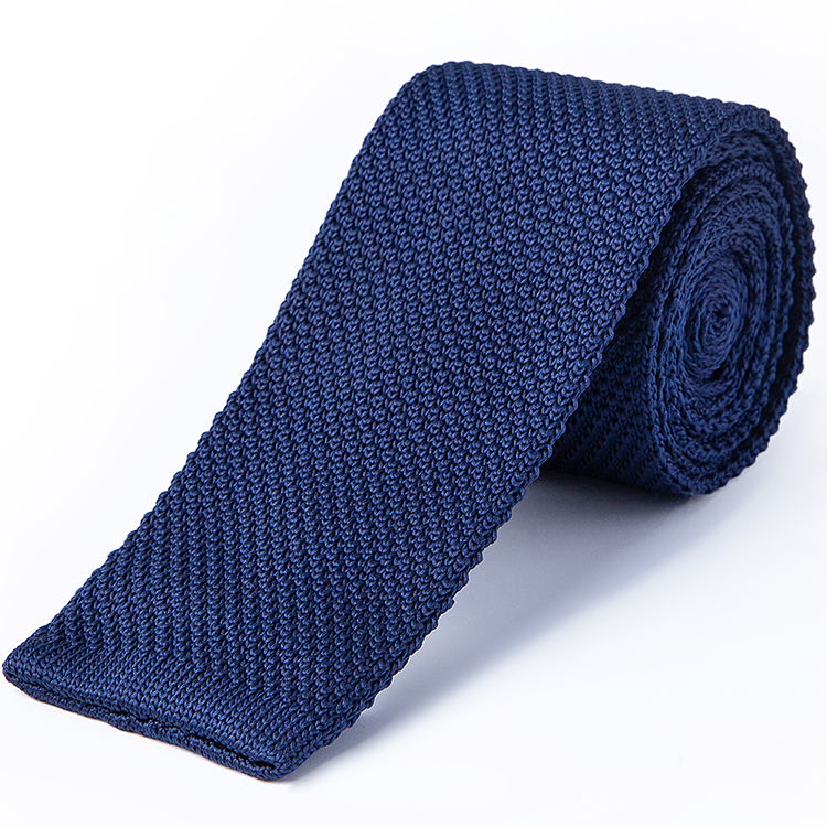 Solid Color Knitted Neckties Men Knit tie