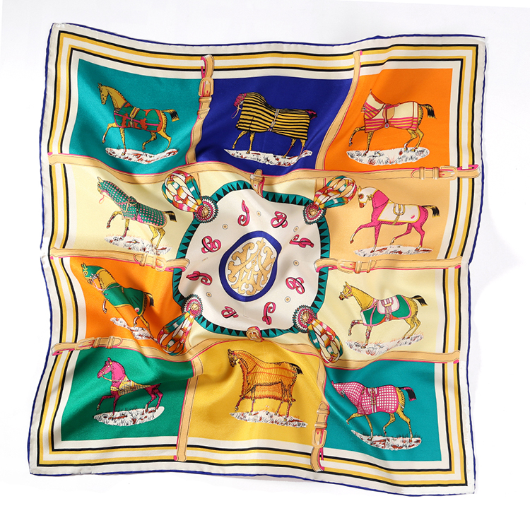  Square Silk Scarf for Women