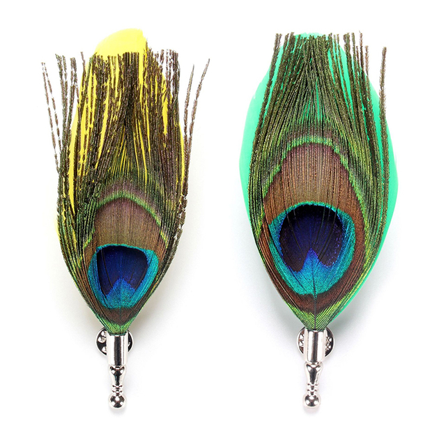 Feather Brooch Lapel Pin Novelty Brooches Lapel Pins