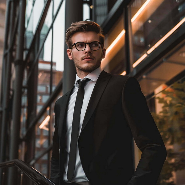 Perfect Tie For Black Suit