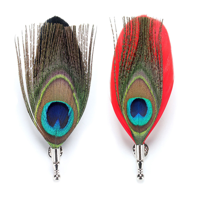 Feather Brooch Lapel Pin Novelty Brooches Lapel Pins