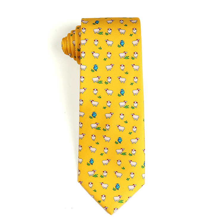 Men Neckties Print Silk Tie Men Cravat