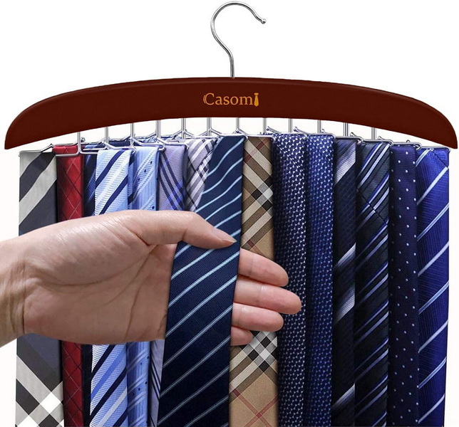 How To Hang Neckties on A Hanger?