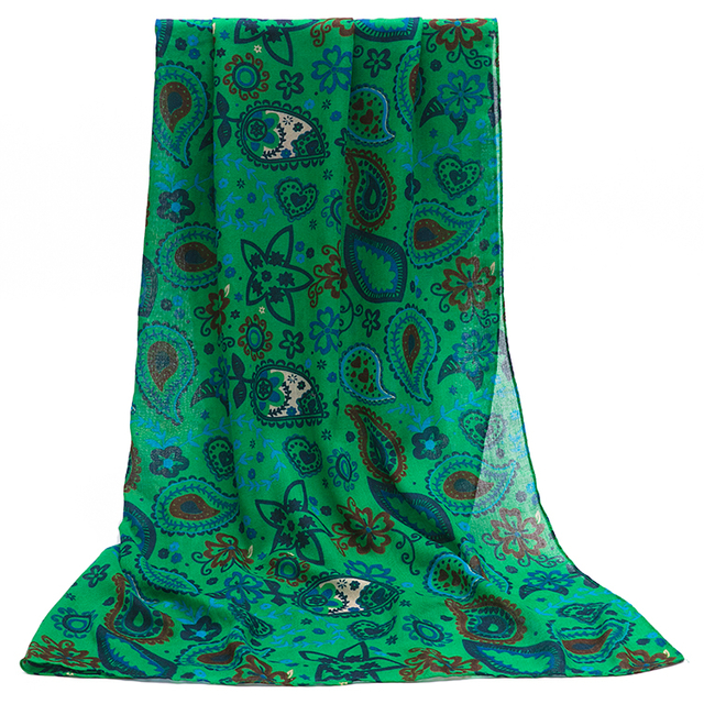 Paisley Print Scarf Floral Shawl Scarf