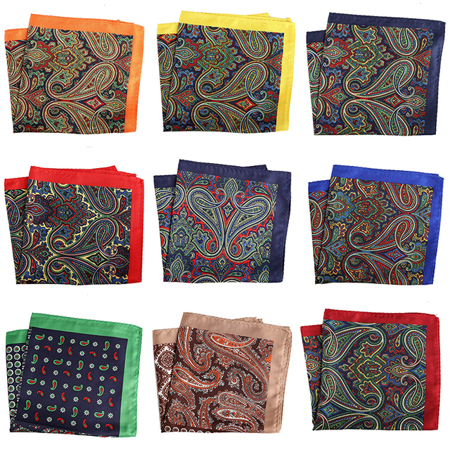 Men Ties and Pocket Squares Set Mens Handkerchief