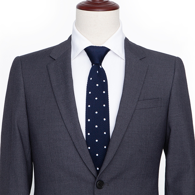 Solid Color Knitted Neckties Men Knit tie