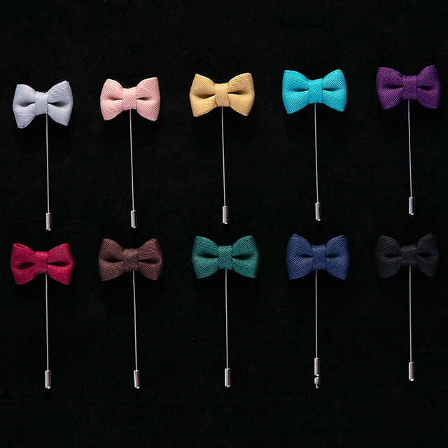 Casual Designer Brooches Bowtie Shape Lapel Pin