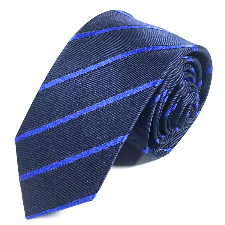 Men Ties Skinny Stripe Necktie Silk Tie